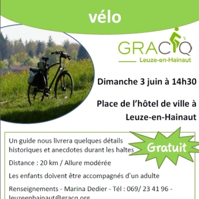 Balade patrimoine à vélo au départ de Leuze